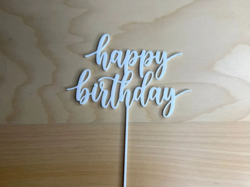 Cake Topper Happy Birthday