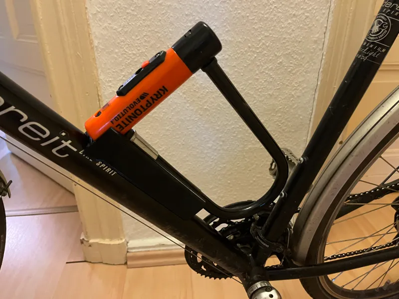 Bike holder for Kryptonite locker