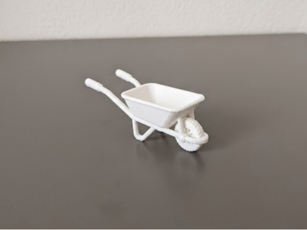 Mini Wheelbarrow Garden Figurine