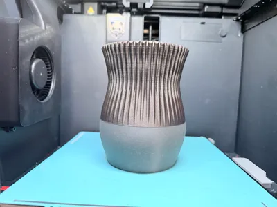 Bi Color Vase, Larg Decorative Vase,  Flower Vase