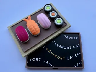 Sushi gift card box