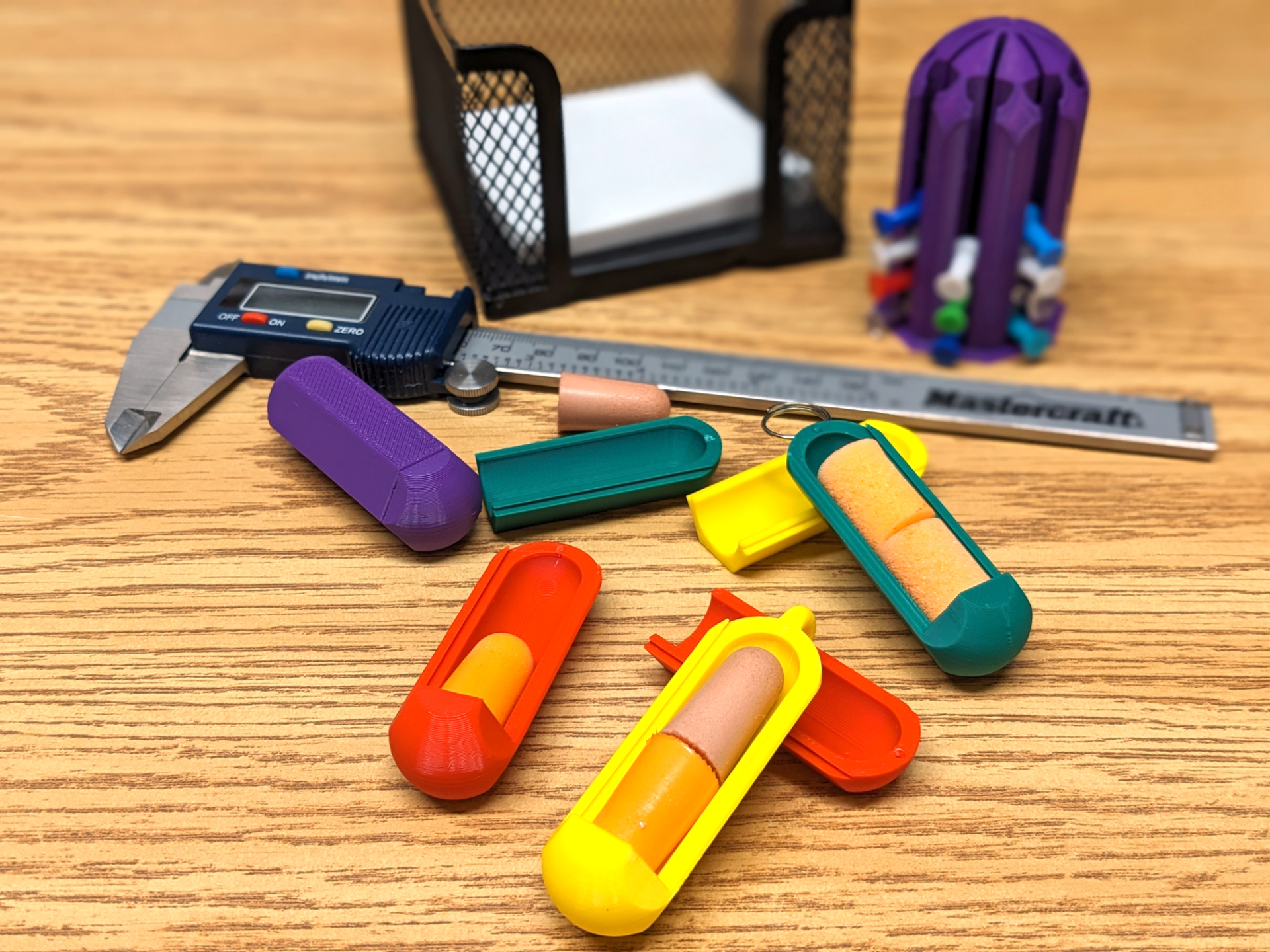 Ear Plugs Carrying Case with Sliding Cover 3D model