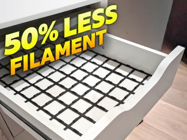 Ultra-Efficient Gridfinity Baseplate for IKEA ALEX