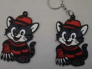 Cute Cat wearing Freddy Krueger outfit