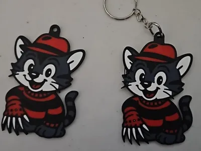 Cute Cat wearing Freddy Krueger outfit