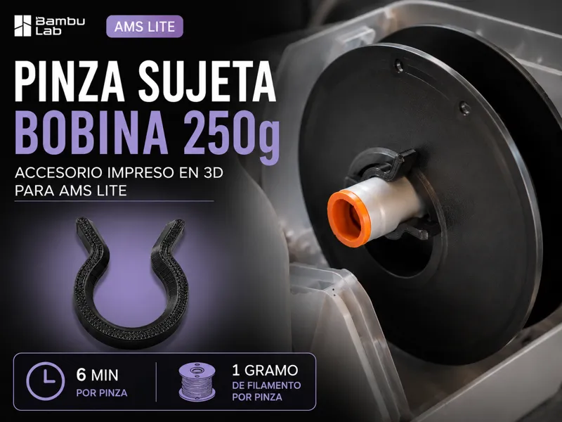 CLIP AMS LITE 250 GRAMOS BAMBU 