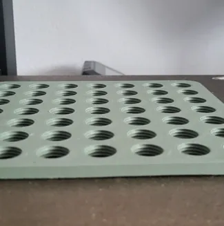 Pegboard with screws