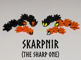 Skarpnir | Articulated Dragon Keychain