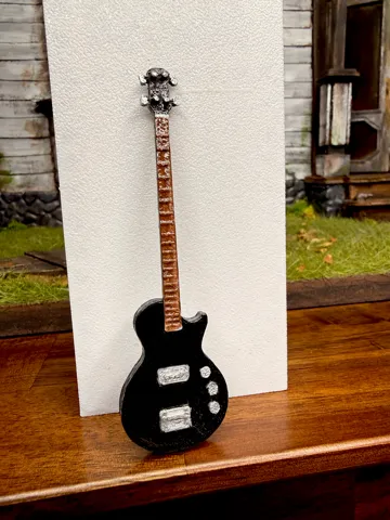 Figura decorativa: 1:12 Dollhouse Electric Bass Guitar — vista de referencia 2