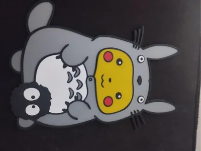 Pikachu dressed as Totoro decoration