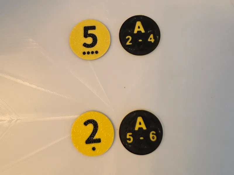 Settlers of Catan - Replacement Number Discs