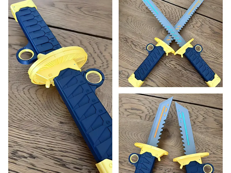 Retractable Double Wakizashi V2