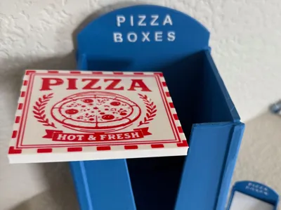 Boardwalk Pizza Box Bin – Coaster Set