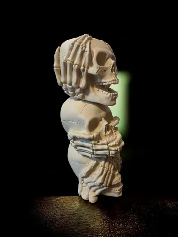 Adorno temático: Three Wise Skulls – Gothic Totem — vista de referencia 3