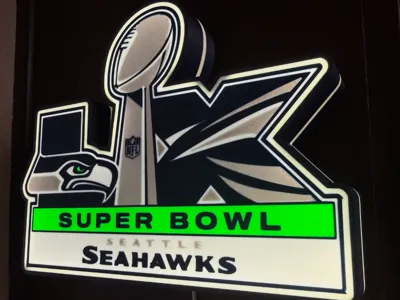 Seattle Seahawks Lightbox Super Bowl 2026 LX