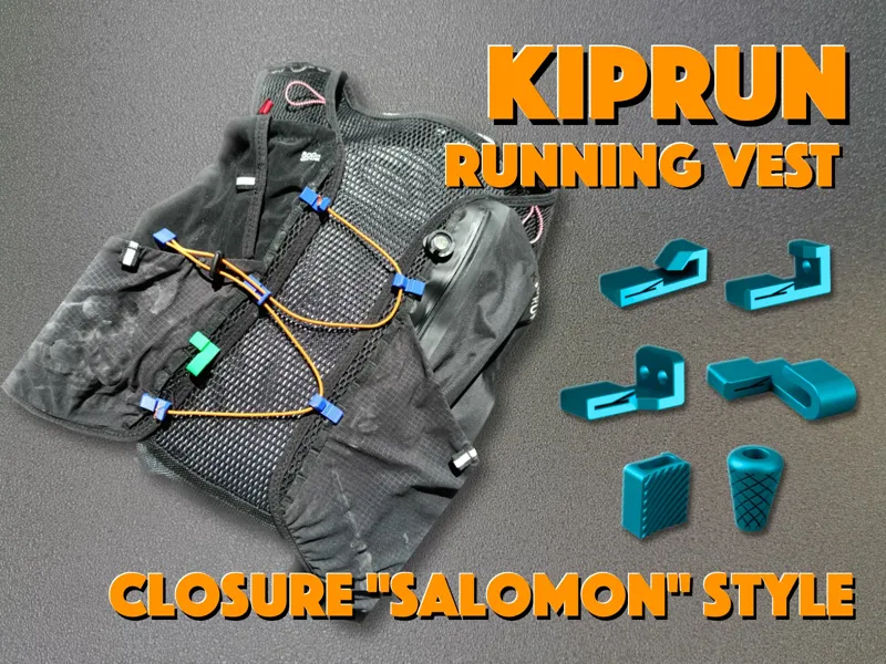 Kiprun running vest mod - "Salomon style" closure 