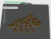 puzzle Triceratops| model 1. smaller pieces | 2 colors