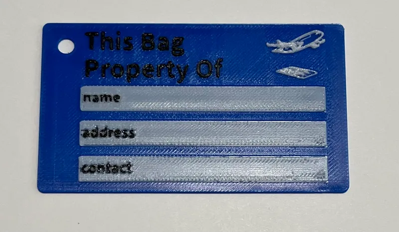 Travel Luggage Tag