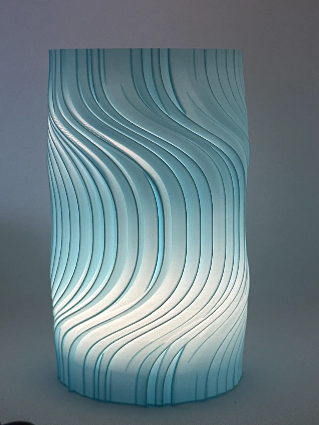 Modern Lamp. Wireless RGB lampshade. Easy print view 3