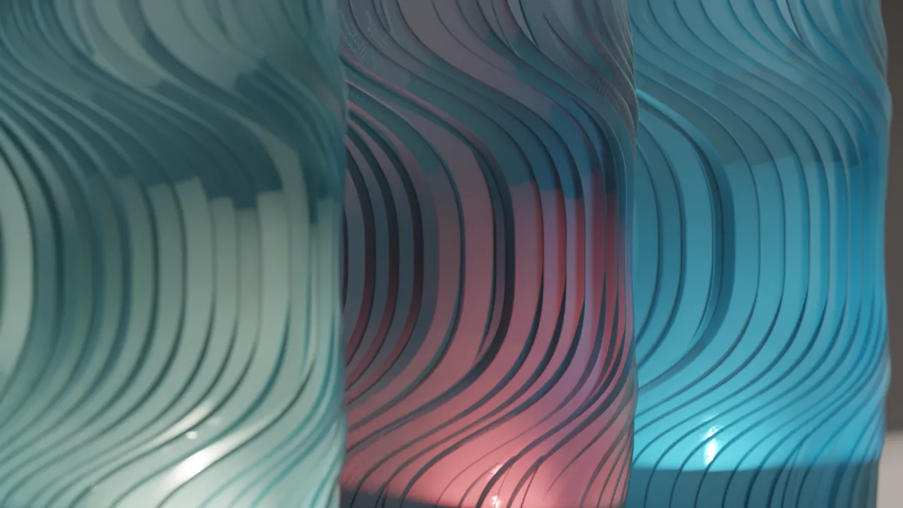 Modern Lamp. Wireless RGB lampshade. Easy print view 2