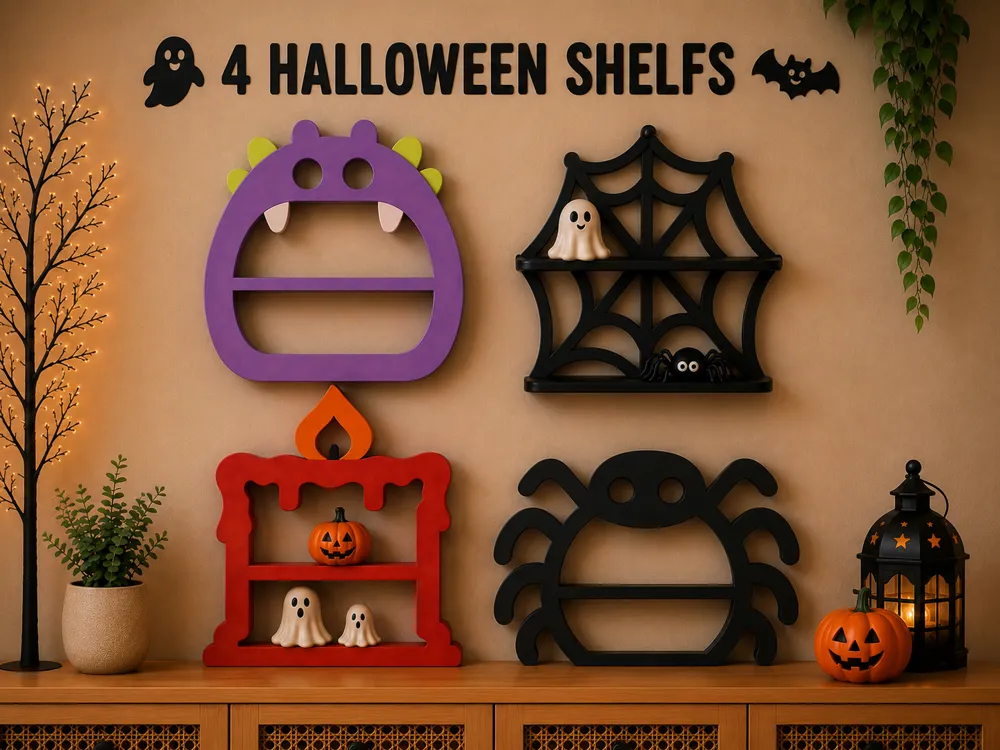 Estante o repisa: 4 fun Halloween Shelfs (part 2). Referencia del modelo original.