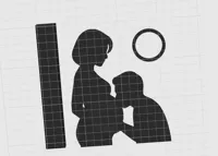 Con la ecografia en el interios de la figura