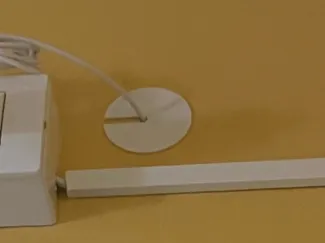 Hole Cover with Passage for Cable