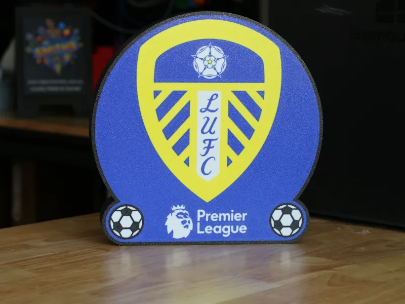 Leeds United EPL Football LED Light Box