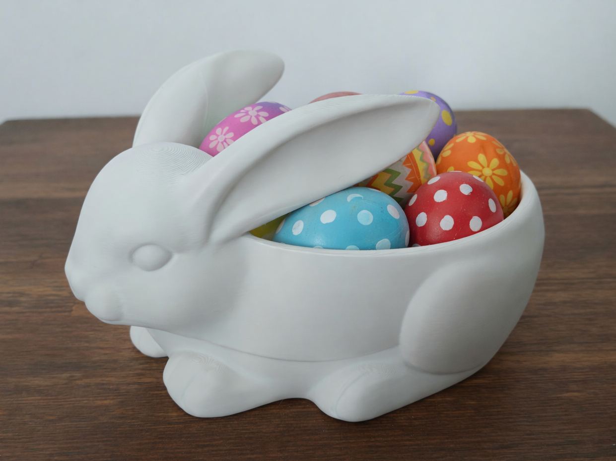 Cute Easter Bunny Bowl & Candy Dish