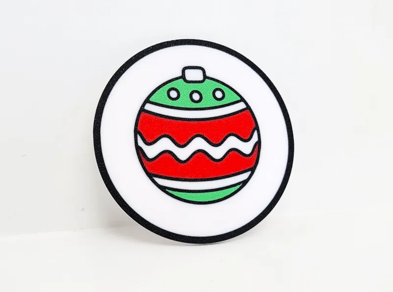 Christmas Bulb Coaster