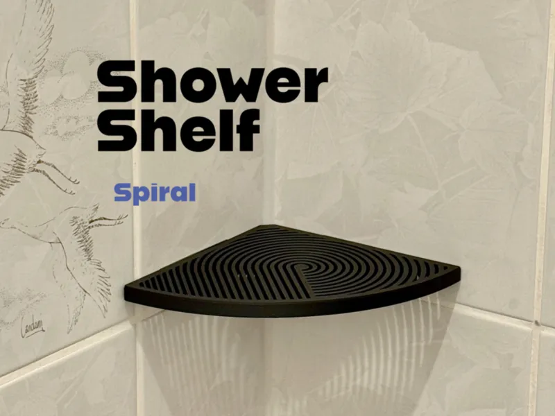 Bathroom Shower Shelf | Spiral