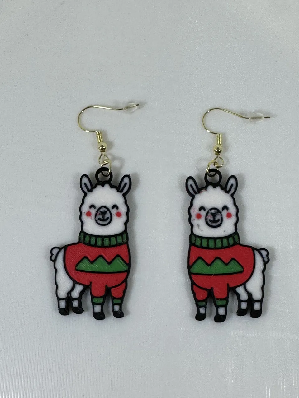 Christmas Llama Earrings view 4