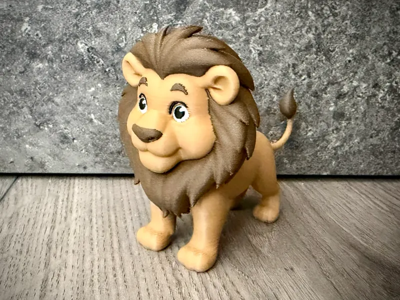 Lion Happy Cute Figurine Toy Ams Animal