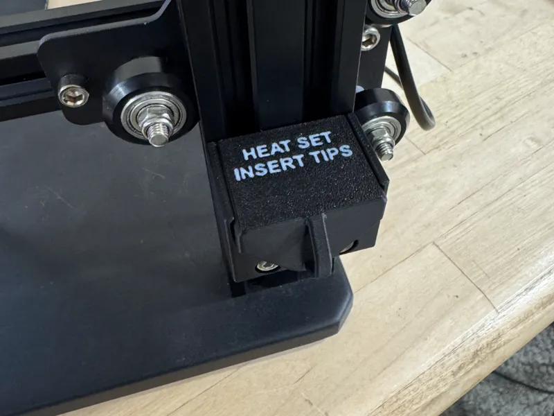 Heat Set Insert Storage with Magnetic Lid