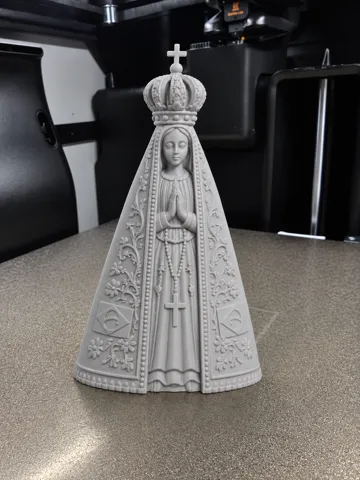 Modelo para impresión 3D: Nossa Senhora Aparecida – Estátua Católica — vista de referencia 3