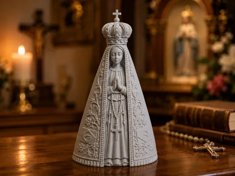Modelo para impresión 3D: Nossa Senhora Aparecida – Estátua Católica — referencia de MakerWorld