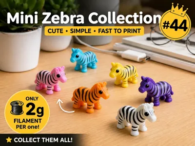 Mini Zebra Fidget - Micro Zoo