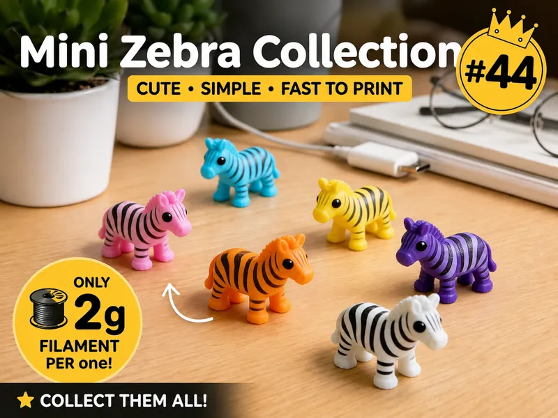 Mini Zebra Fidget - Micro Zoo