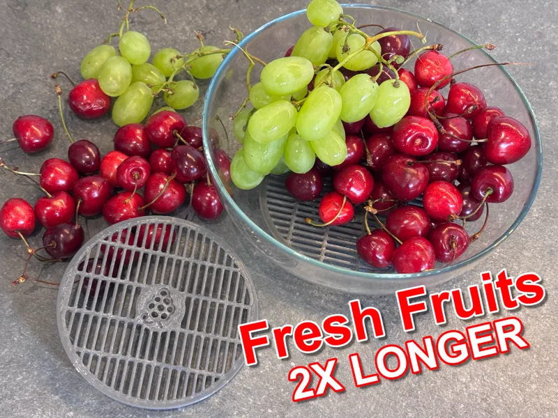 Fruit bowl strainer plate - keep it fresh longer