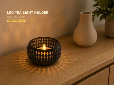 Decorative LED Tea Light Holder