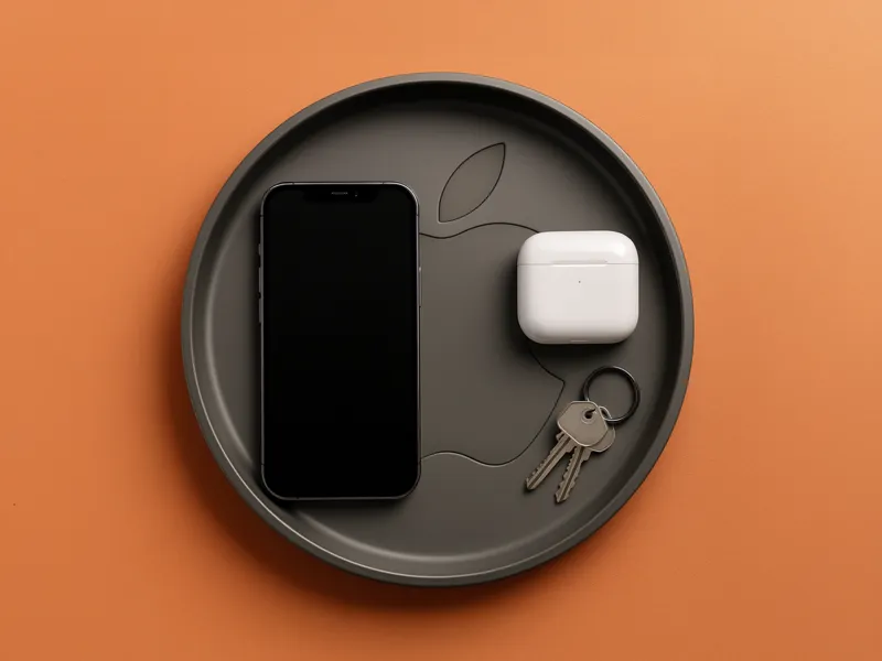 Apple-Style Key Tray – Minimal Tech Bowl