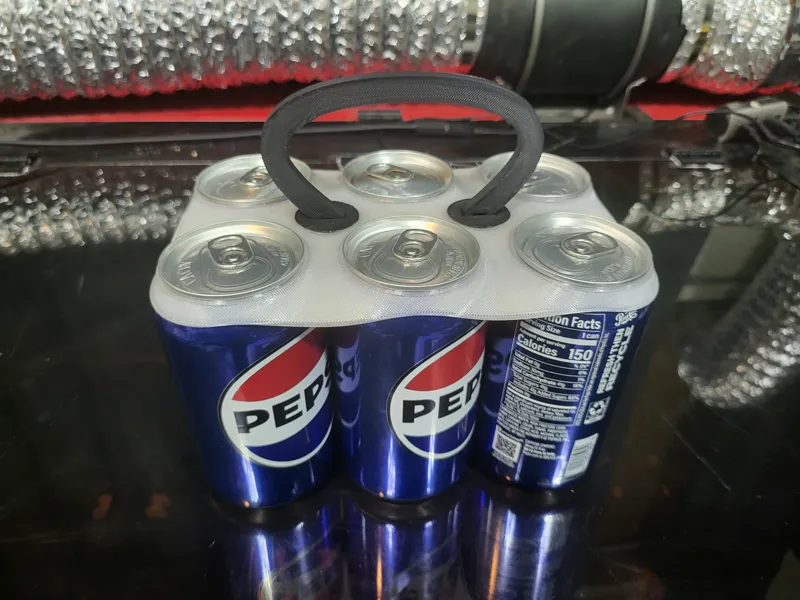Six Pack Can Holder Beer or Soda TPU and PLA or PETG