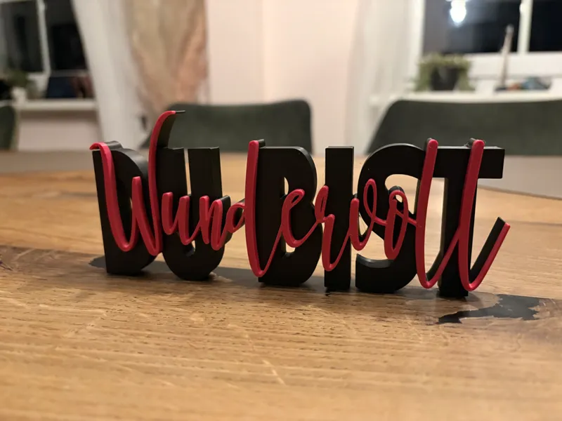 Du Bist Wundervoll - Deko Schrift