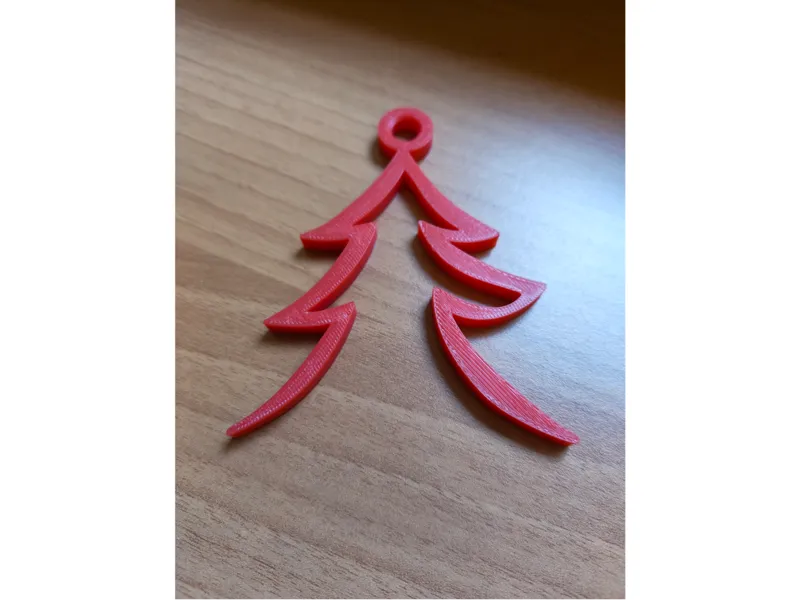Minimalist 3D Printed Christmas Tree Ornament