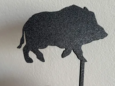 Wild boar cake topper, Zápich na dort divoké prase