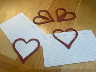 Heart clip - Paper clip IN MULTIPLE SIZES