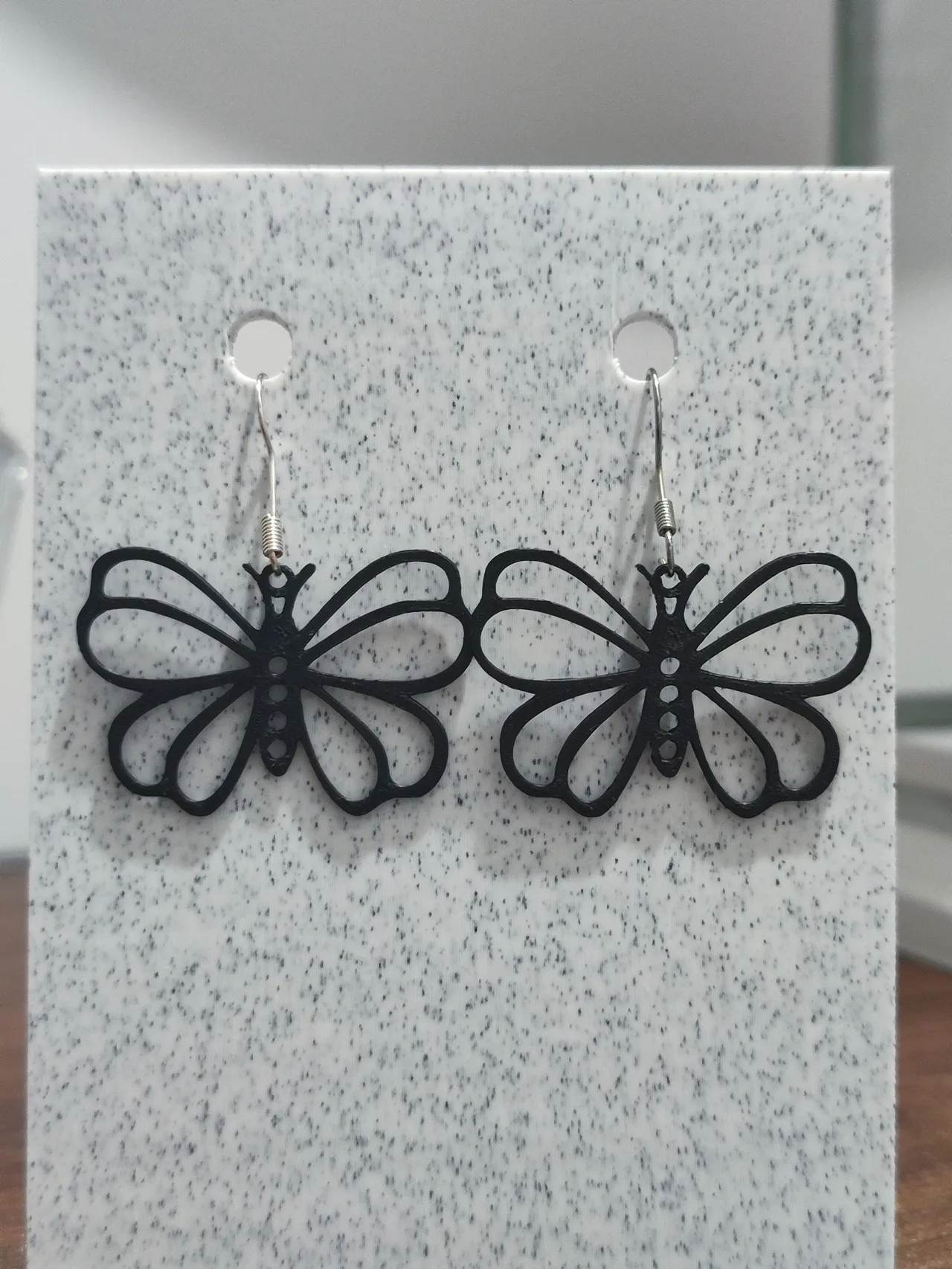 Aretes Monarca de Ébano view 3