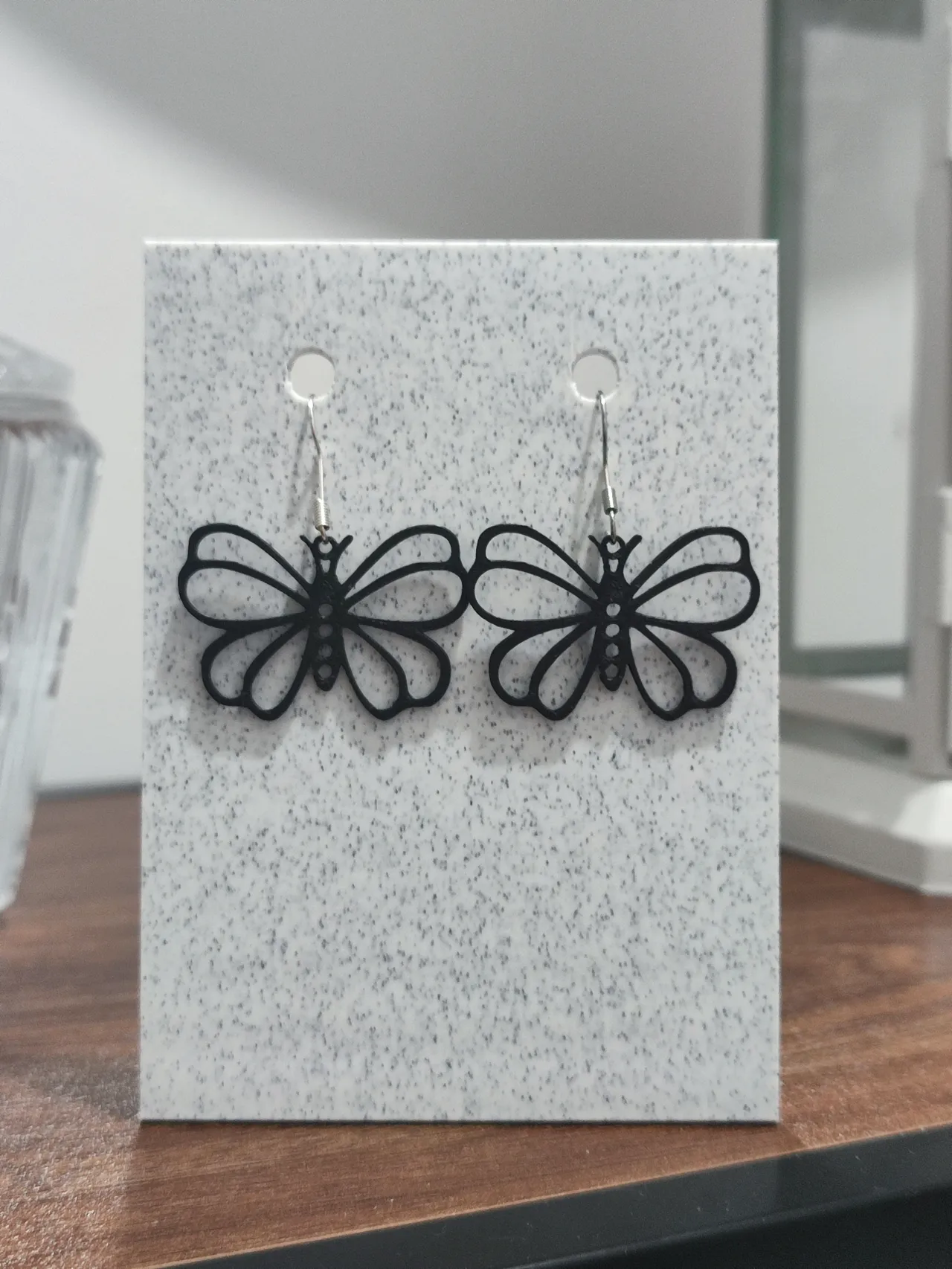 Aretes Monarca de Ébano view 2