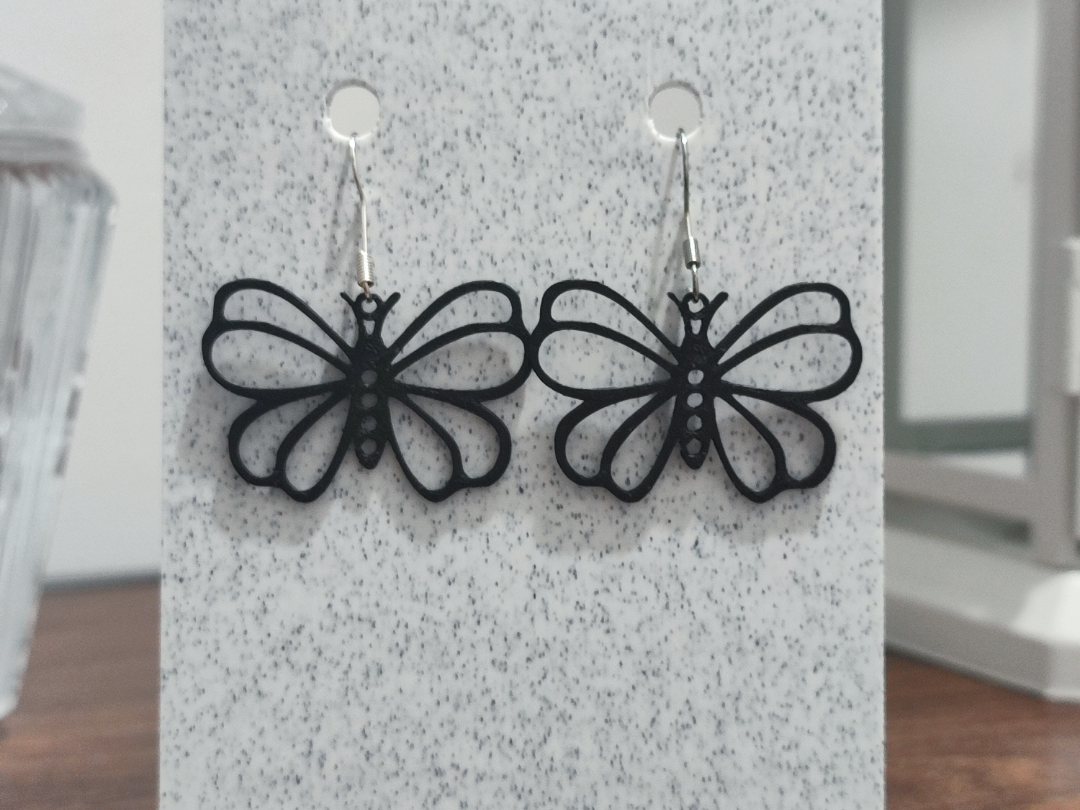 Aretes Monarca de Ébano