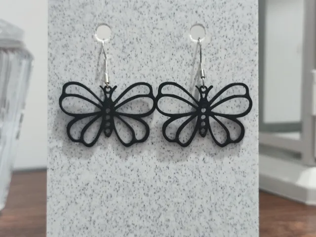 Aretes Monarca de Ébano